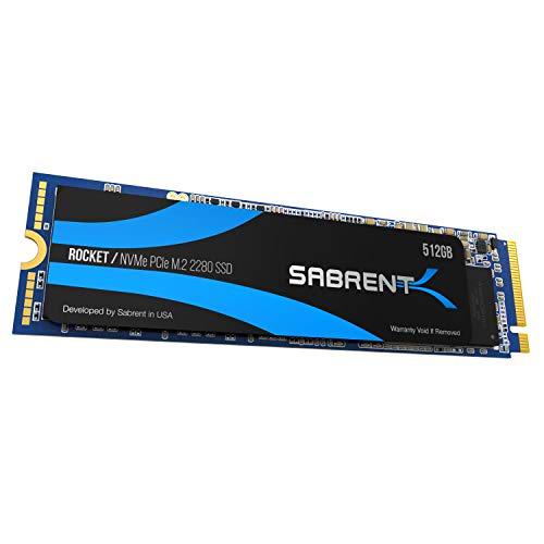 Sabrent 512GB Rocket NVMe PCIe M.2 2280 SSD Interno Unidad de Estado sólido de Alto Rendimiento (SB-ROCKET-512)