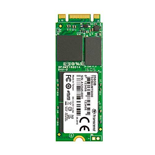 Transcend TS256GMTS600 - Disco Duro sólido Interno SSD M.2 de 256 GB (SATA III, 6 GB/s)