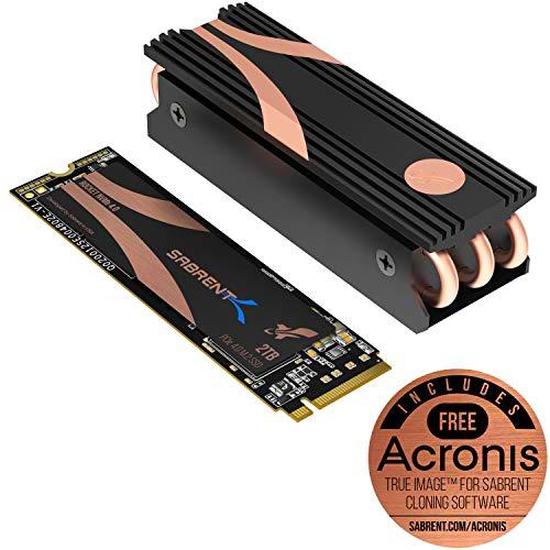 Sabrent 2TB Rocket Nvme PCIe 4.0 M.2 2280 Unidad de Estado sólido SSD Interna de máximo Rendimiento con disipador térmico (SB-ROCKET-NVMe4-HTSK-2TB)