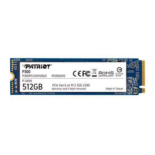 Patriot P300 M.2 Pcie Gen 3 x4 512GB SSD de bajo Consumo