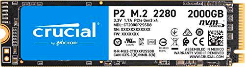 Crucial P2 CT2000P2SSD8 Disco Duro sólido Interno SSD de 2TB