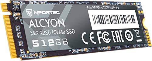 Nfortec Alcyon M.2 SSD 512GB NVMe,Disco Duro Estado sólido Interno con Interfaz PCI Express Gen3