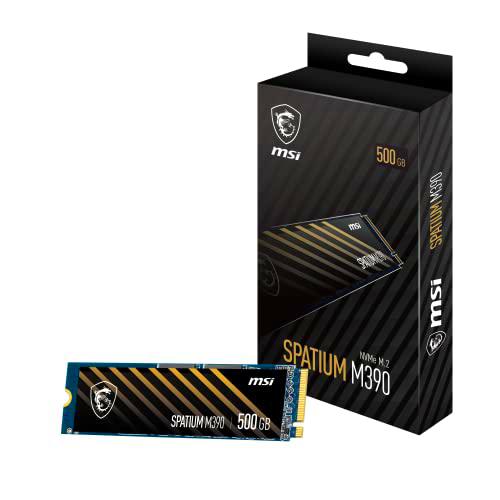 MSI SPATIUM M390 NVMe M.2 - Disco Duro SSD de 500 GB (Gen3x4