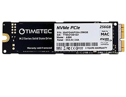 Timetec 256GB Mac SSD NVMe PCIe Gen3x4 3D NAND TLC Internal SSD Compatible with Apple MacBook Air (2013-2015