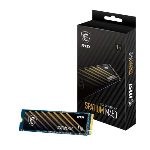 MSI SPATIUM M450 PCIe Disco Duro SSD, 4.0 NVMe M.2