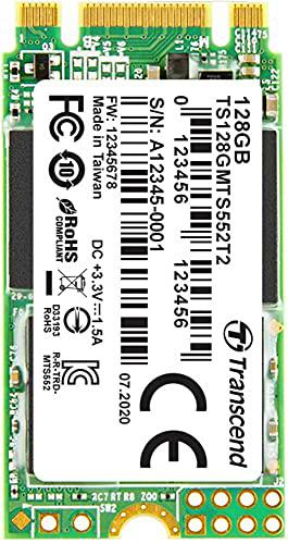 Transcend MTS552T2 128GB M.2 PCIe NVMe SSD 2242 SATA 6Gb/s Retail TS128GMTS552T2