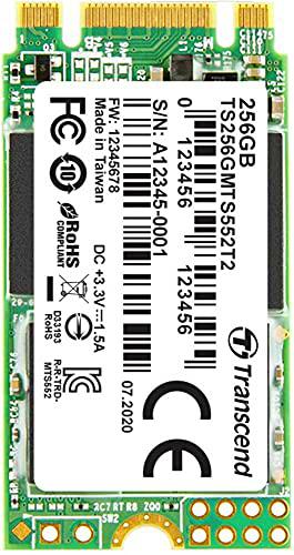 Transcend MTS552T2 256GB M.2 PCIe NVMe SSD 2242 SATA 6Gb/s Retail TS256GMTS552T2