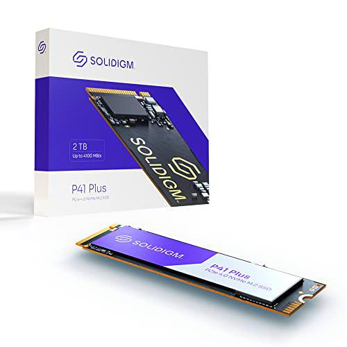 Solidigm™ Unidad Interna de Estado sólido NAND de la Serie P41 Plus 2TB PCIe Gen 4 NVMe 4.0 x4 M.2 2280 3D NAND (2TB