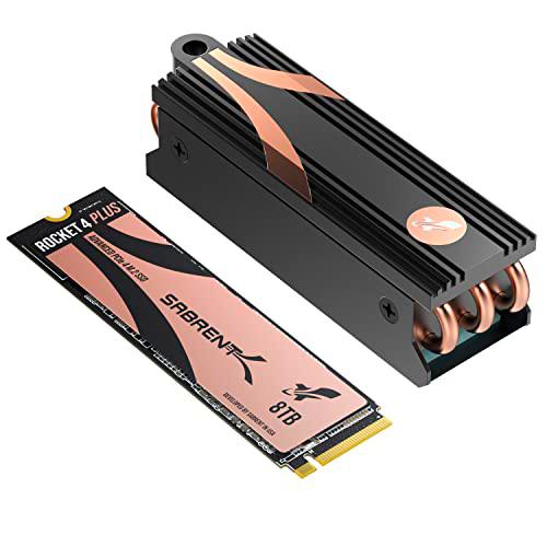 Sabrent Rocket 4 Plus SSD con disipador de Calor PCIe Gen 4 NVMe M.2 2280 Unidad Interna de Estado sólido