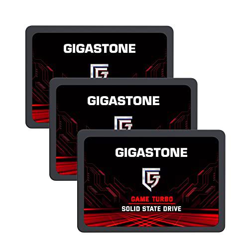 Gigastone Game Turbo 128GB Paquete de 3 Unidades Disco Duro SSD Interno