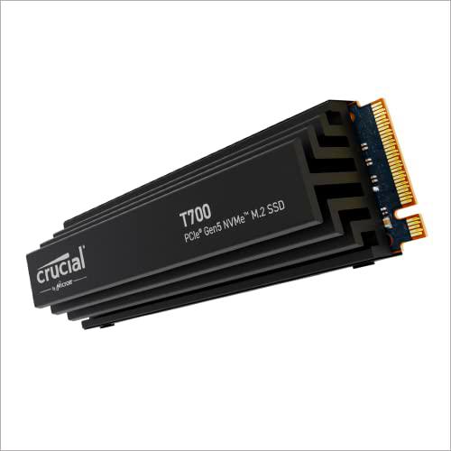 Crucial T700 1TB Gen5 NVMe M.2 SSD con disipador térmico