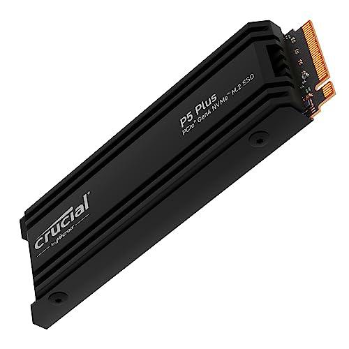 Crucial P5 Plus 1TB Gen4 NVMe M.2 SSD Interna para Juegos con disipador térmico