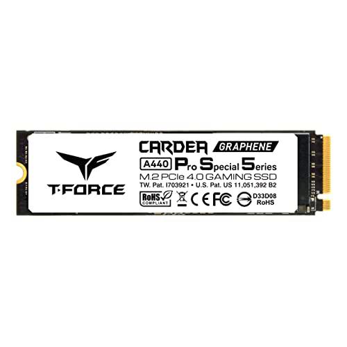 TEAMGROUP T-Force CARDEA A440 Pro PSS - Disipador de calor de grafeno blanco de 2 TB compatible con PS5