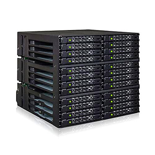 CY Dock ToughArmor MB924IP-B, Backplane de 24 bahías SAS/SATA SSD/HDD para 3 bahías externas de 5,25&quot; con 6 Conectores MiniSAS HD (SFF-8643) (SFF-8612) Conector