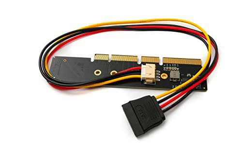 SYSTEM-S NGFF Adaptador M.2 Key NVME AHCI SSD a PCI E 3.0 35 cm Cable para SSD de 110 80 mm