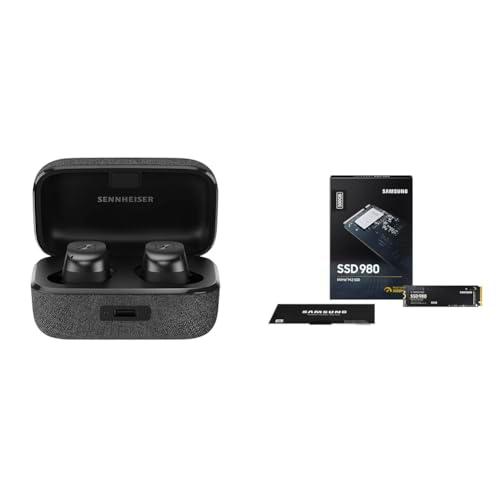 Sennheiser Momentum True Wireless 3 - Auriculares intraurales con Bluetooth &amp; Samsung 980 1 TB PCIe 3.0 (up to 3.500 MB/s) NVMe M.2 Internal Solid State Drive (SSD) (MZ-V8V1T0BW)