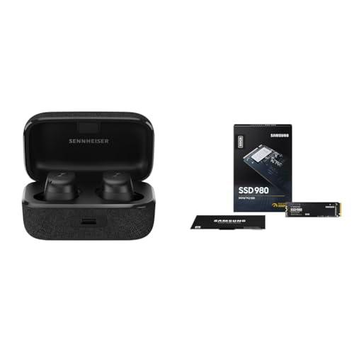 Sennheiser Momentum True Wireless 3 - Auriculares intraurales Bluetooth &amp; Samsung 980 1 TB PCIe 3.0 (up to 3.500 MB/s) NVMe M.2 Internal Solid State Drive (SSD) (MZ-V8V1T0BW)