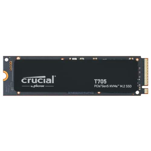 Crucial T705 SSD 1TB PCIe Gen5 NVMe M.2 SSD Interno Gaming (Nuevo 2024)