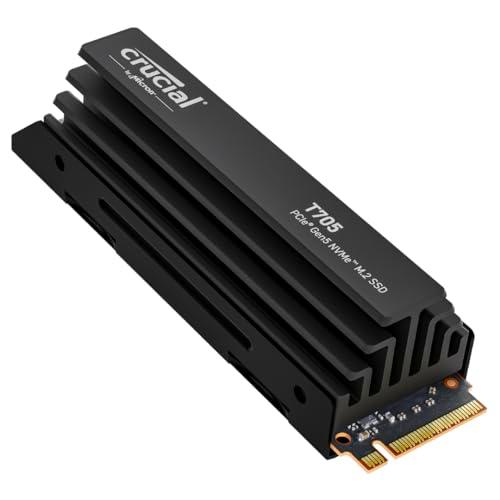 Crucial T705 SSD 1TB PCIe Gen5 NVMe M.2 SSD Interno Gaming con Disipador Premium (Nuevo 2024)