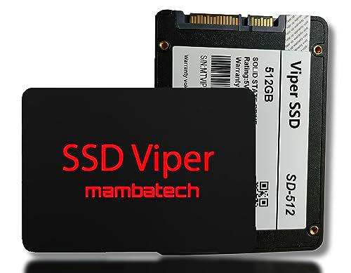 mambatech Viper SSD 512GB con Tecnología SATA III y 3D NAND hasta 560 MB/s Velocidad