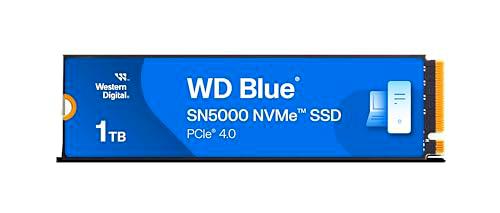 WD Blue SN5000 1TB SSD, M.2 2280 NVMe SSD, PCIe Gen4