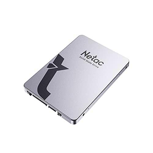 Netac 256GB SSD 2.5'' SATAIII Disco de Estado Solido Interno SSD Disco Duro 3D NAND Flash