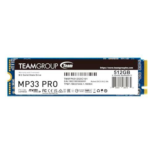 Team Group MP33 Pro M.2 512 GB PCI Express 3.0 3D NAND NVMe