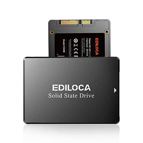 Ediloca ES106 500GB SSD SATA III 6Gb/s 2.5&quot; 3D NAND Disco Duro Interno