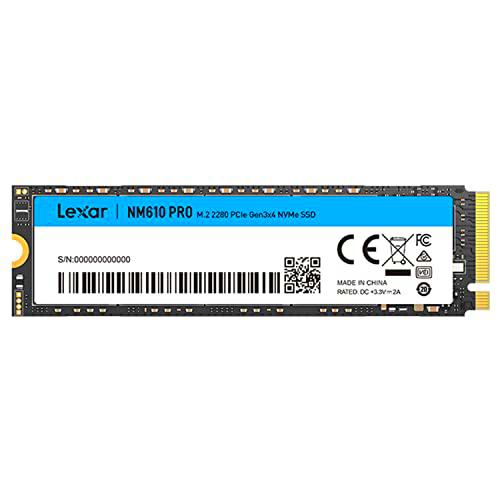 Lexar NM610PRO 500GB SSD, SSD Interno M.2 2280 PCIe Gen3x4 NVMe 1.4