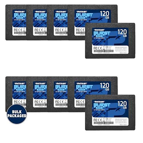 Patriot Memory Burst Elite SATA 3 SSD de 120GB de 2.5 Pulgadas Unidad de Estado Sólido Interna Paquete a Granel de 10 Unidades