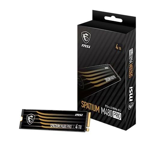 MSI SSD SPATIUM M480 Pro PCIe 4.0 NVMe M.2 4TB