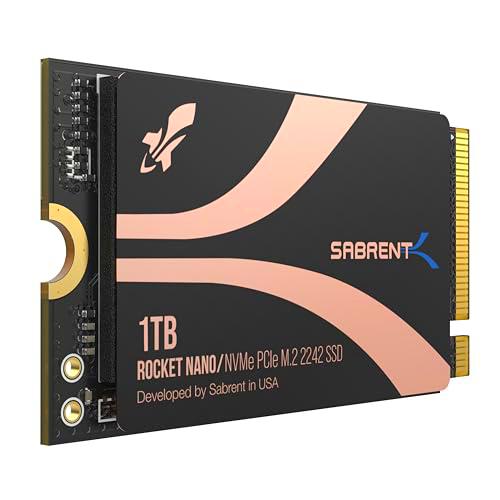 SABRENT Rocket de 1 TB 2242 Unidad SSD NVMe M.2 PCIe Gen 4 sin DRAM (SB-2142-1TB)